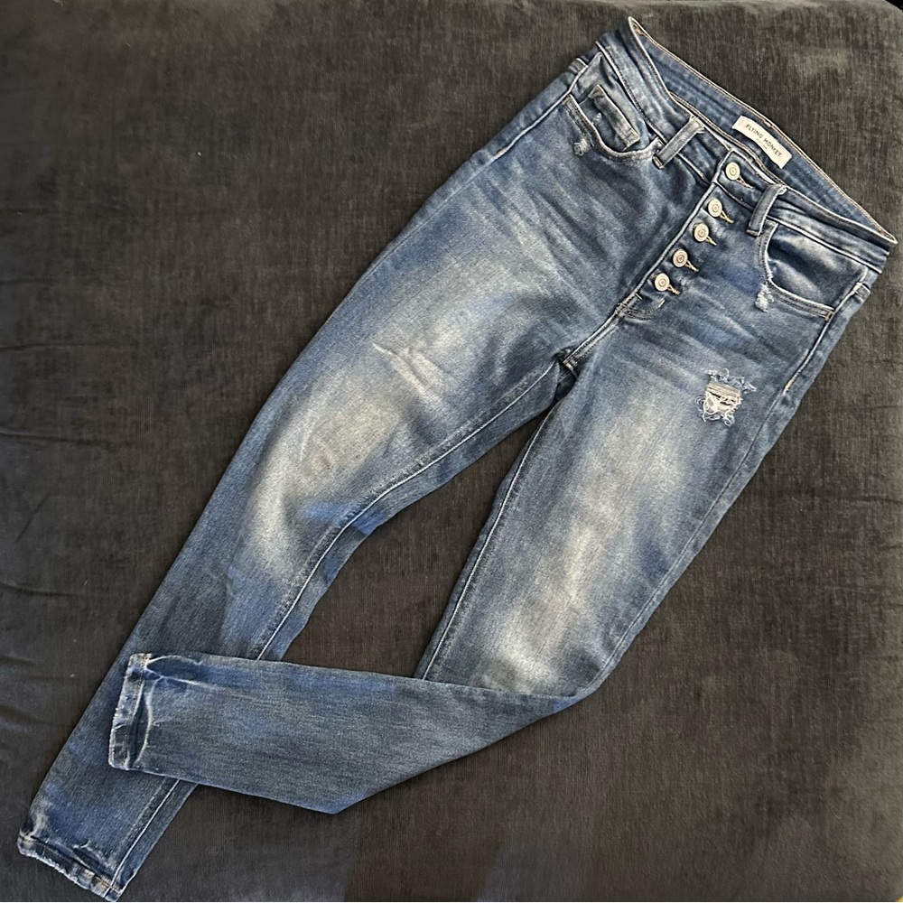 Flying Monkey button fly skinny’s